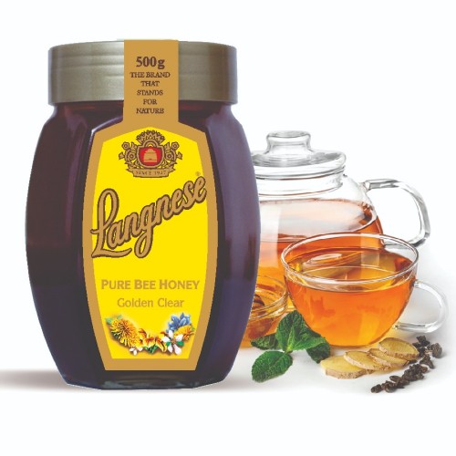 Langnese 100% Pure Golden Clear Honey 500 gm, Raw Bee Honey from Langnese Germany